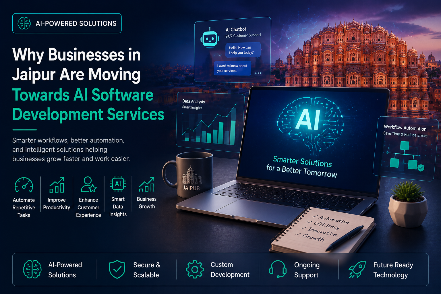 Why Businesses in Jaipur Are Slowly Moving Towards AI Software Development Services