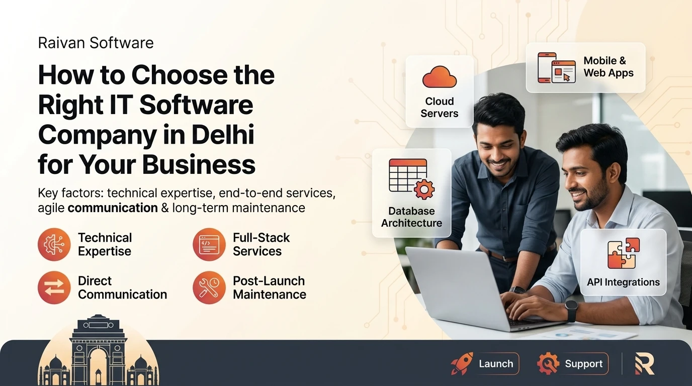 How to Choose the Right IT Software Company in Delhi for Your Business