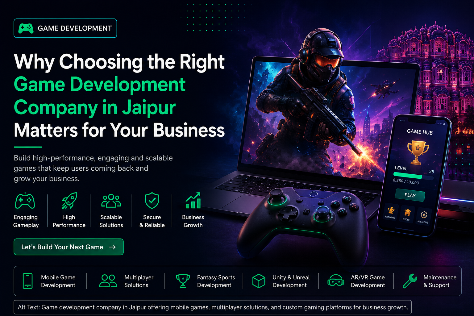 Why Choosing the Right Game Development Company in Jaipur Matters for Your Business